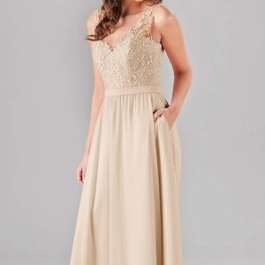 Kennedy Blue - Wren Dress Champagne Size 10